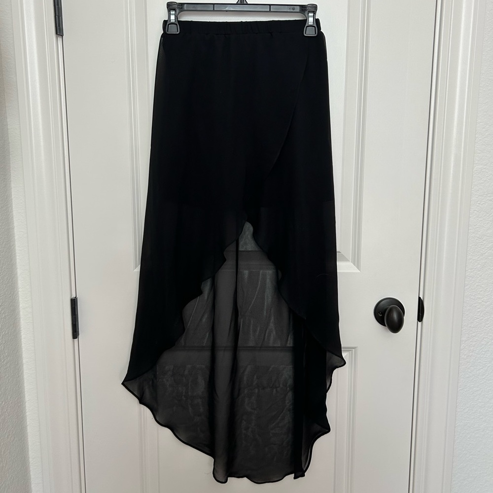 High low chiffon skirt